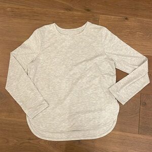 Athletic Works Long Sleeve Heather Gray Shirt Size Large 10 12 Plus NWOT